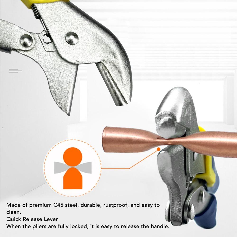 Iron Pinch Off Pliers 7mm Jaw Straight Jaw Pliers Convenient Hose Clamp Tool Engineering