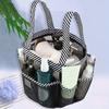 Toy Storage 8 Pocke Mesh Toiletry Bag Large Capacity Light Weight Wash Storage Bag Hanging Portable Beach Bag Travel