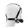 VaHppy Gag Máscaras Sexo Oral Jogos de Casal Role Play Cosplays Rainha Condicionamento Escravo de Cão PU Silicone Ossos de Cão Bolas de Sucção Argola O Bondage