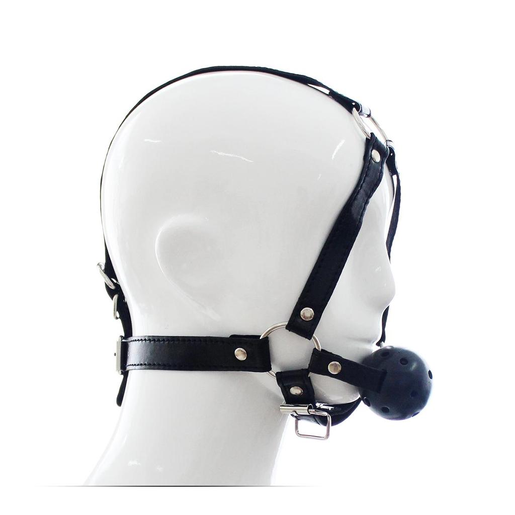 VaHppy Gag Máscaras Sexo Oral Jogos de Casal Role Play Cosplays Rainha Condicionamento Escravo de Cão PU Silicone Ossos de Cão Bolas de Sucção Argola O Bondage