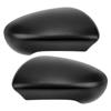 Door Rear View Mirror Cover Left Right Side ABS Black Door Wing Mirror Cover Cap Replacement for Nis