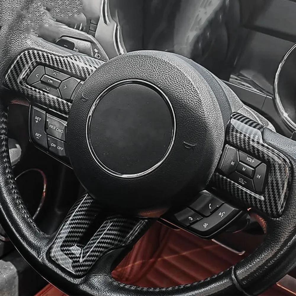 For Ford Mustang 2016 2017 2018 2019 2020 2025 2025 Steering Wheel Cover Decoration Sticker Interior Trim Interior Accessories