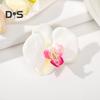 Künstliche Mottenorchideen Haarspange Böhmen Hawaiian Faux Pearl Simulierte Blume Entenschnabelklemme Haarnadel Haarspange Frauen Haarschmuck Kopfbedeckung