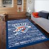 Thunder Basketball Team  Carpet, Kitchen Rugs, Yoga Mat, Non-Slip Mats, Rug for Bathroom, Living Room Bedroom, Camping Rugs Christmas Gift