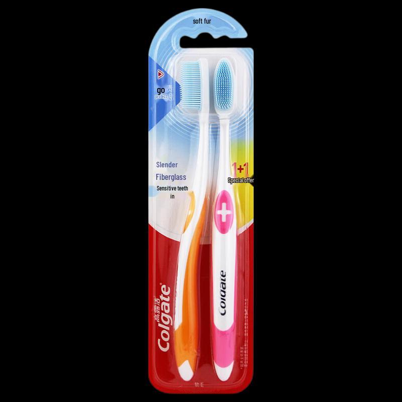 Colgate SlimSoft Advanced Toothbrush 1+1 Value Pack