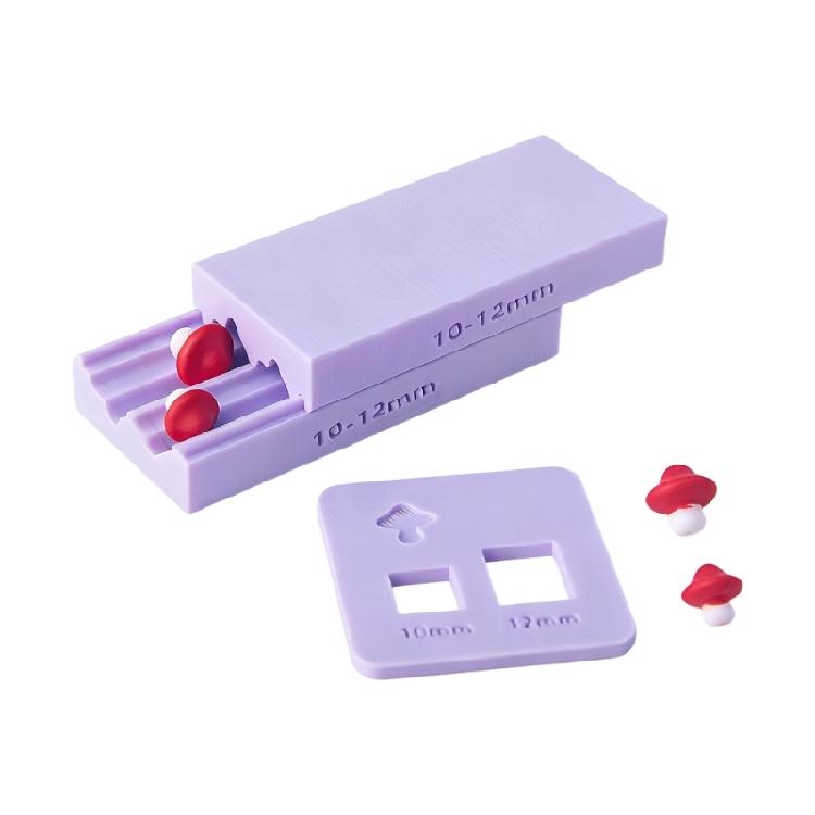 

Mushroom Shape Clay Rolling Mold Crafting Tool Plastic Texture Pendant Moulds Suitable for 2 Size Beads Jewelry Making фіолетовий
