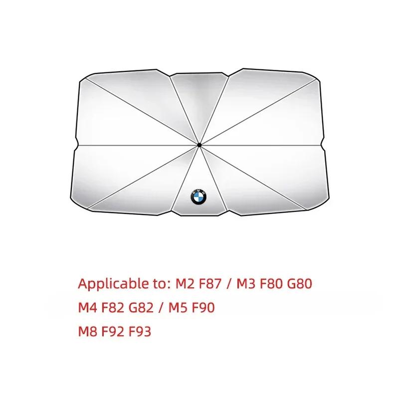 LNRGN1 2026 Car Sticker Car UV Sunshade Umbrella Foldable Heat Insulation Cover For BMW G07 G05 G02 G01 F48 G30 G20 F10 F25 F26 F40 F30