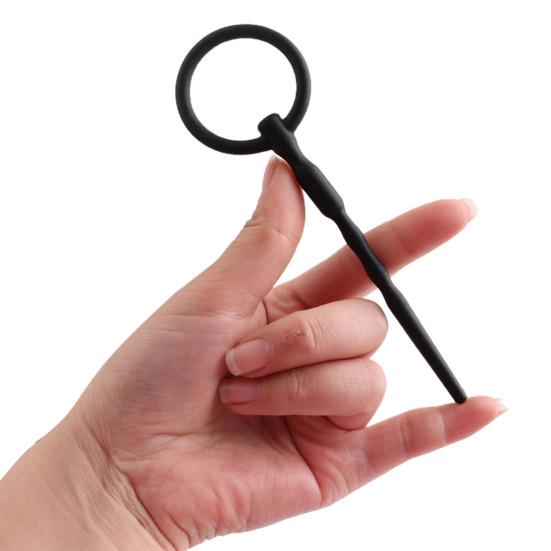 Urethral Tube Rod Hollow Convenient Silicone Urethral Dilator Stimulation Stopper for Adult Men