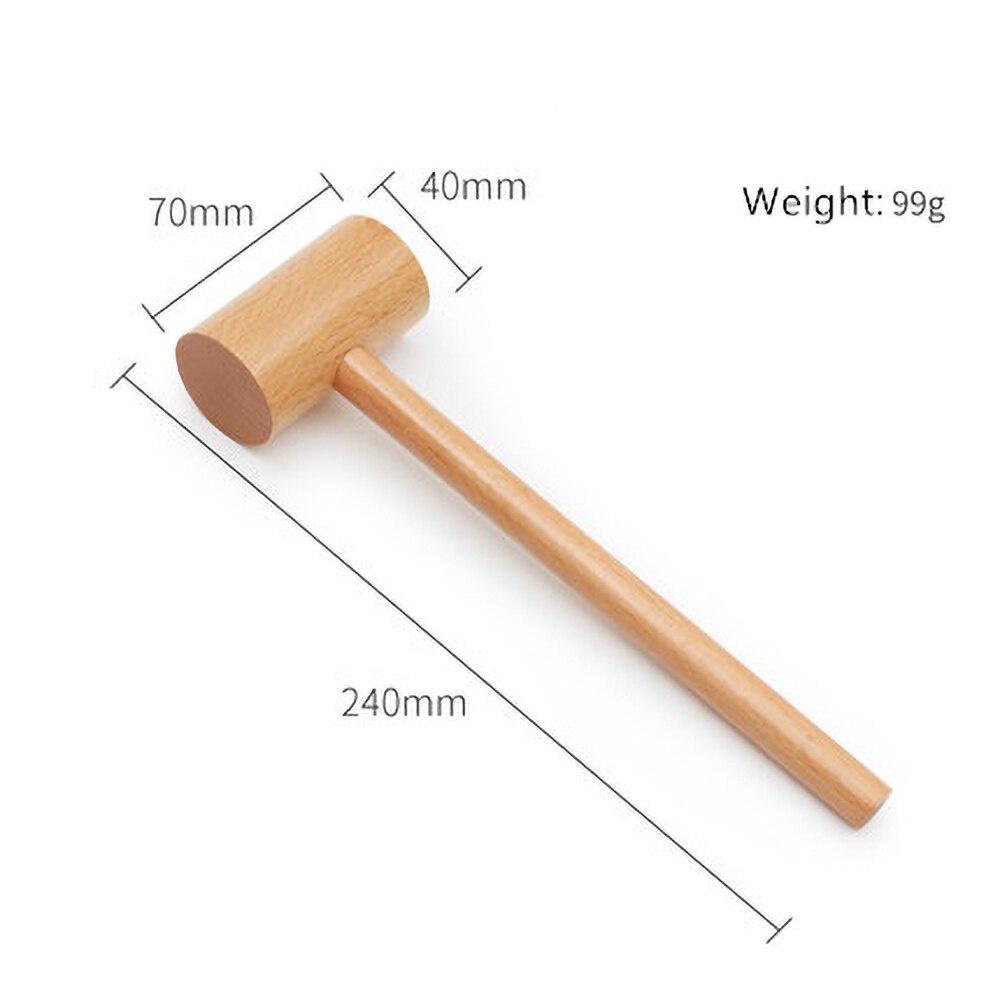 Mini Holzhammer Holzklöppel Mehrzweck DIY Spielzeughammer Handgefertigter Buchenholzhammer Massagehammer Zimmermann Installationswerkzeug