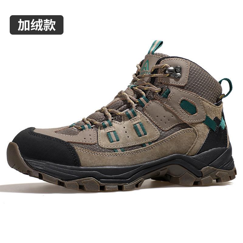 Hantu hiking shoes women's spring and autumn waterproof and non-slip shoes high-top outdoor women's shoes professional climbing shoes tactical hiking