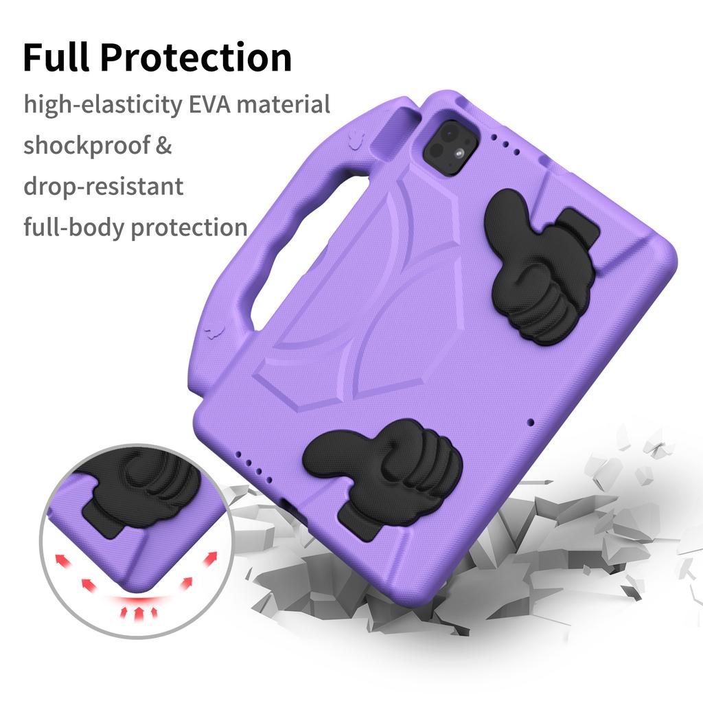 Kids Case for iPad Pro 11 inch(2024/2022/2021/2020/2018)iPad Air5/4(10.9-inch) Shockproof Full-Body with Handle Stand Tablet