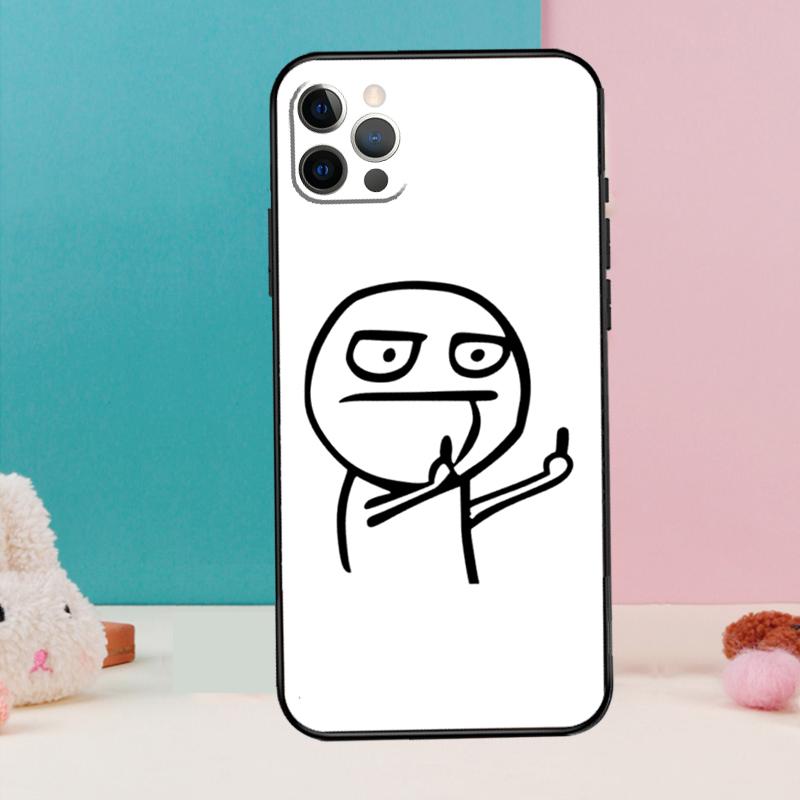 Funny Man Middle Finger Phone Case For iPhone 17 Air 16 15 14 13 11 12 Pro Max 12 13 Mini 15 16 Plus 16e Cover Coque