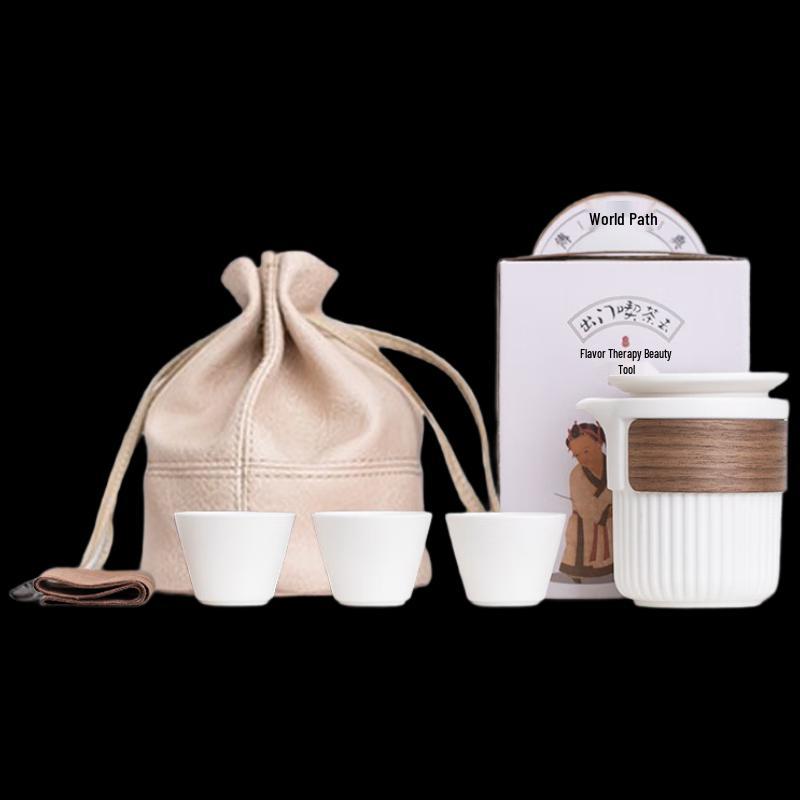 Pin Jian PJB028 Nordic Ceramic Portable Travel Tea Set