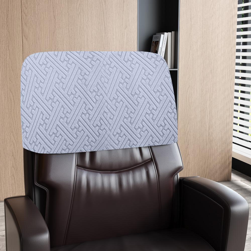 Solid Color Backrest Slipcover Dustproof Office Chair Backrest Cover Chair Back Protection