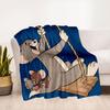 Adesivi Murali Cartoni Animati per Bambini Tom & Jerry Decorazione per la Casa Poster Murale Artistico RegaloCoperta Plaid in Flanella per Divano, Letto, Viaggio, Campeggio, Ufficio