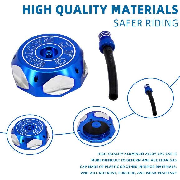 Dirt Bike Gas Cap,Motorcycle Gas Fuel Tank Cap with Breather Valve Universal CNC for SSR Apollo TAO TAO SDG YZ TTR 50cc - 150cc CRF XR RM KX KLX Dirt