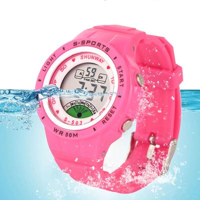 Children Watch Electronic Cook Girl Fashion Wristwatch 50m Waterproof Boys Student Sports Digital Watches Alarm Clock Gift