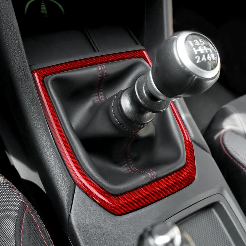 Real Hard Carbon Fiber Sticker For Subaru WRX/ WRX STI 2022 2023 2024 Car RHD LHD Gear Panel Cover Interior Trim Accessories.