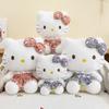 Soft Adorable Cat Plush Toy Doll Cute Bow Design For Collect Gift