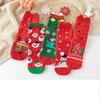 Snowflake Santa Xmas Tree Autumn Winter Happy Socks Cotton Christmas Socks Long Sock