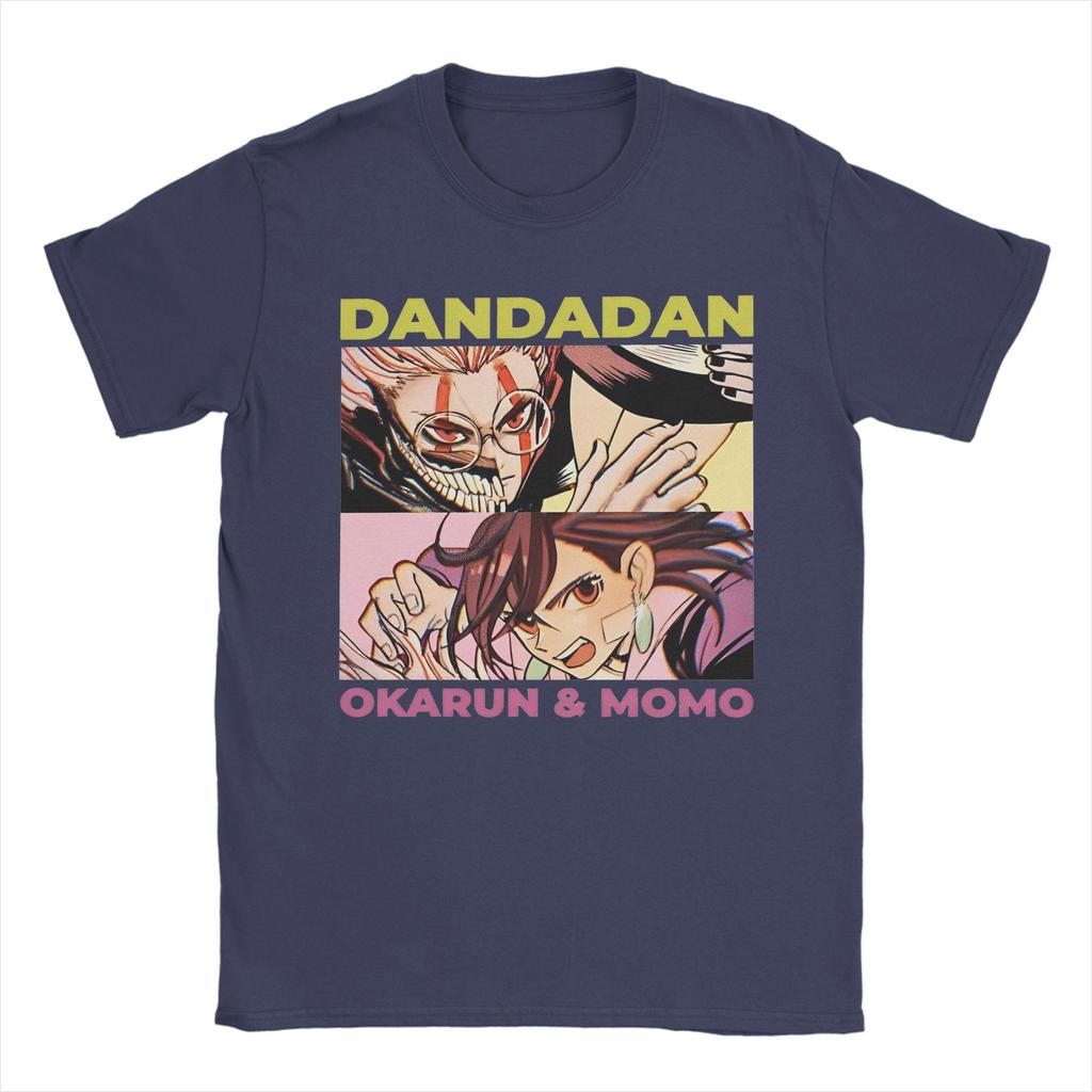 Dandadan Momo Okarun Anime T-Shirt Unisex 100%Cotton Tops Shirts Aesthetic  Round Neck Short Sleeve