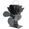 Heat Powered 4 Blade Fireplace Stove Fan Wood Log Burner Fan for Home Heat Circulation
