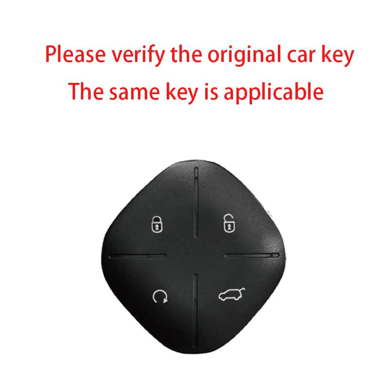 For Chery Jetour Dashing X-1 Plus Dtc Zinc Alloy Leather Car Key Case Cover 4 Buttons Key Protection Shell Auto Accessories
