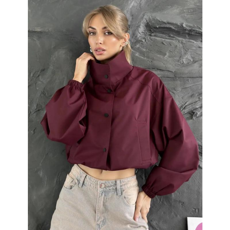 Women S Loose Short Jacket Coat For Spring Autumn
