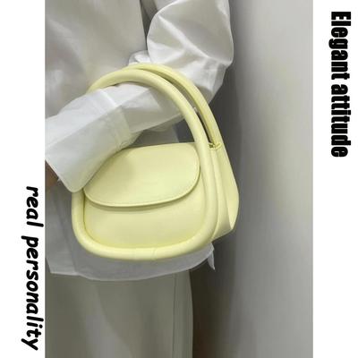Summer Fresh Min Handbag Hand Carry Trendy Versatile Messenger Bag High Sense Leather Soft European Bag Niche Bag