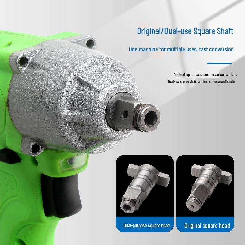 Dual-Purpose Electric Wrench and Drill Adapter - Multi-Function Square Shaft with T-Axis Accessories