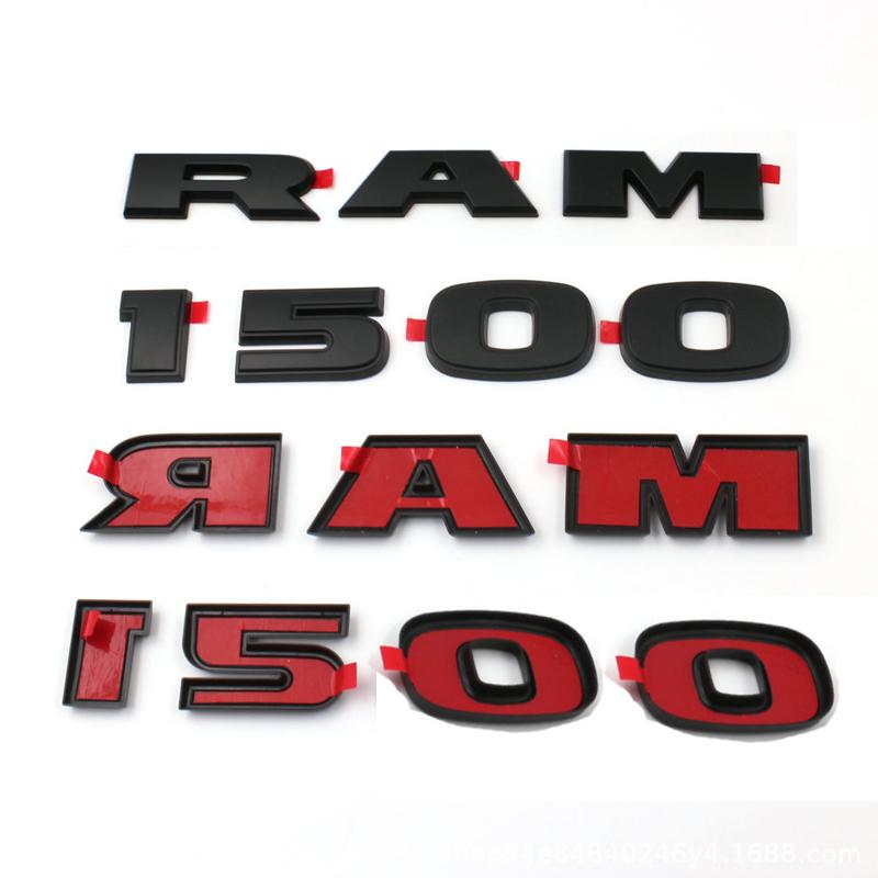 AAXZ1 Car Styling Door Side Fender Sticker Ram Letter Logo Emblem Cover for Dodge Ram 1500 2019 2020 2021 2022 Body Decals Accessories