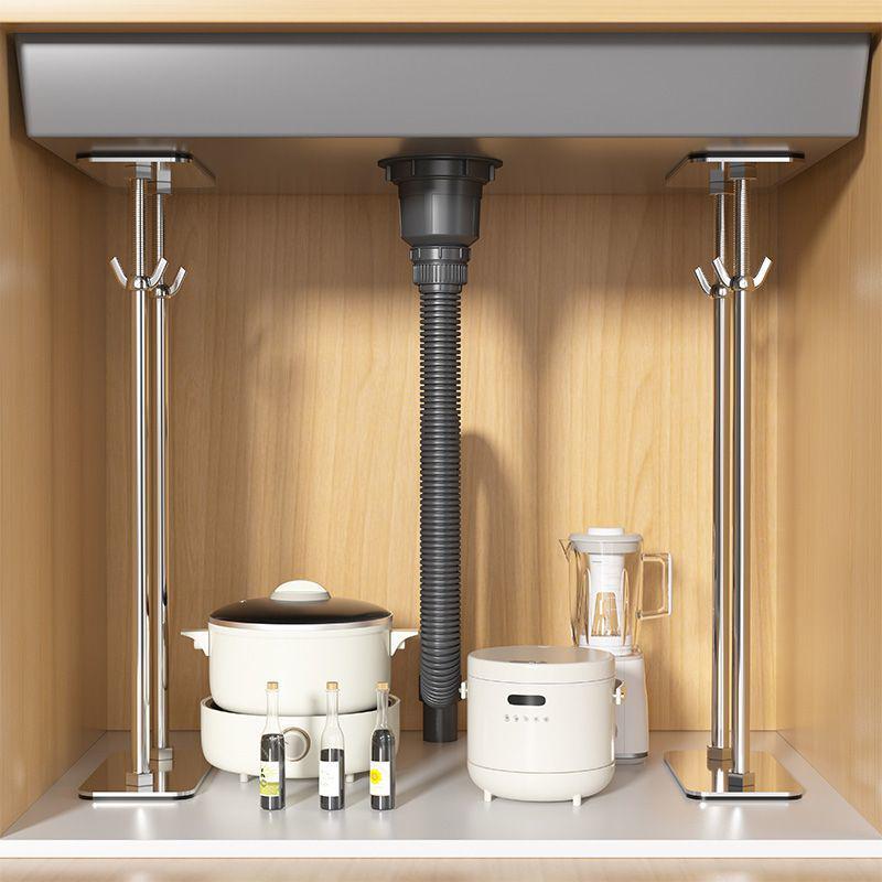 Teleskopische Unterschrank-Spülbecken-Stützstange - Kein Bohren erforderlich