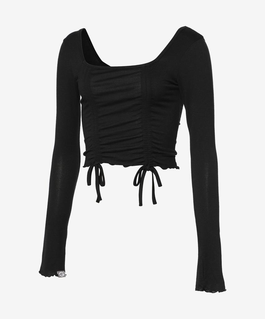 Grande Line String Shirred Long Sleeve