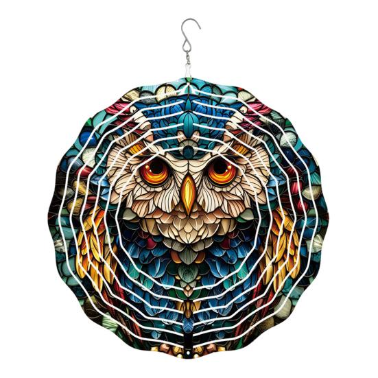 Dragonfly Wind Spinner Bird Kinetic Spinner Hanging Animated Wind Spinner with 3D Animation Effect for Outdoor Yard Garden Decoration