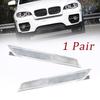 Pair Front Bumper Side Marker Reflector Lights For BMW X6 E71 E72 X5M 2008-2014