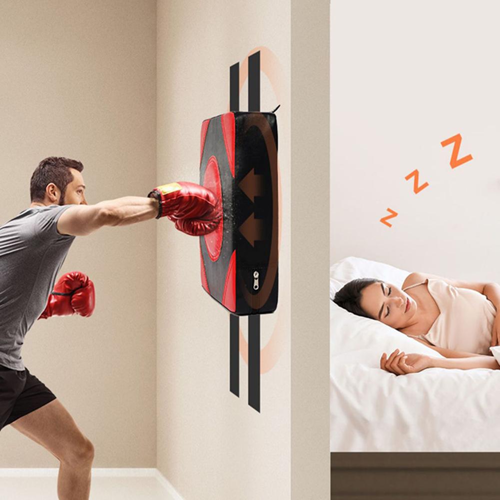 Boxing Punch Target PU Leather Boxing Training Sandbag Adjustable Height Wall Punching Pad Wall Sandbag for Fitness Taekwondo