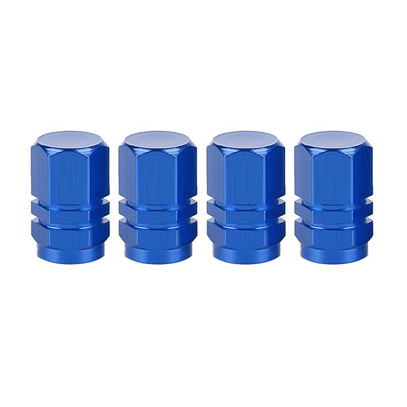 4 Pcs/set Aluminum Alloy Car  Valve  Cap Colored Valve Core Cover Auto Parts