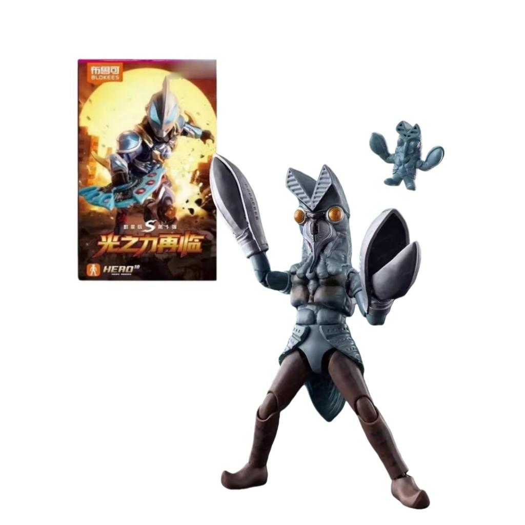 Blokees Ultraman Building Blocks Star Version S Wave 1 Genuine Geed Tiga Assembled Action Figure Toy In Stock