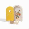 Fairy Door Hinged Wooden Arched Craft Pieces for Crafters, Kids, Dollhouse, Skirting