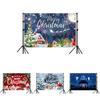 Christmas Background Banner Polyester Festival Party Decor For Holiday Event