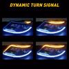 Car LED Sequential Steering Strip Light Bar Signal Turn White Amber Switchback 1