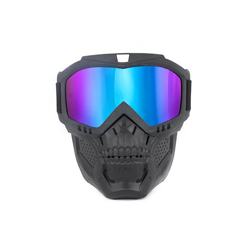 Vintage Face Mask Goggles Unisex Personalized Horror Halloween Skull Motorcycle Retro Goggles