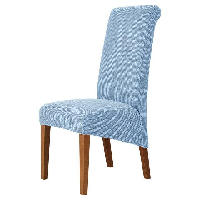 Polar Fleece Chair Cover Stretch XL Size High Back Universal Living Room Chair Slipcover For Dining Room Wedding Hotel