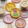 Plant Wax Seal Stamp Vintage Craft Seal Stamp Head Card Envelope Wedding Invitation Gift Wrap Scrapbooking Decorative