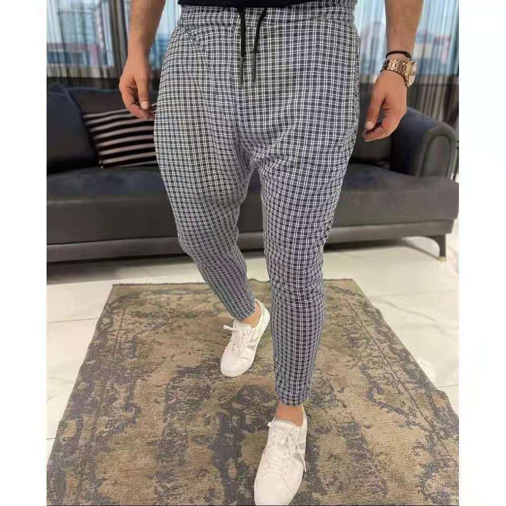 Buy Fashion Plaid Pants Mens Skinny 