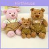 Trousers Wear Suspender Teddy Bear Pig Plush Toy Stuffed Animal Doll Gift Kids