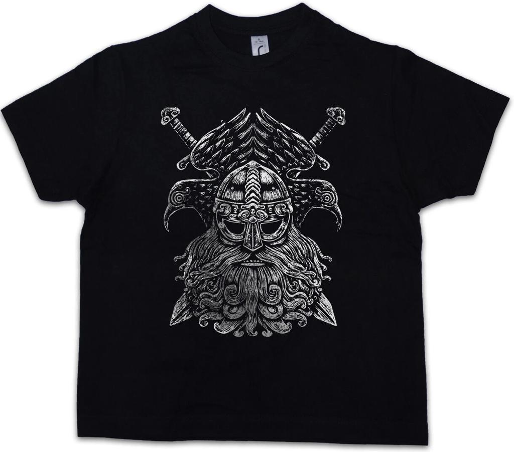 ODHIN IV Kids Boys T-Shirt Valhalla Norse Vikings Odhin Odin Thor German God-