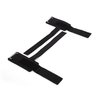 2 PCS Fitness Wristband Exercise Wrist Wrap Strap for Pull Up Weight Lifting Squat Dumbbell Black