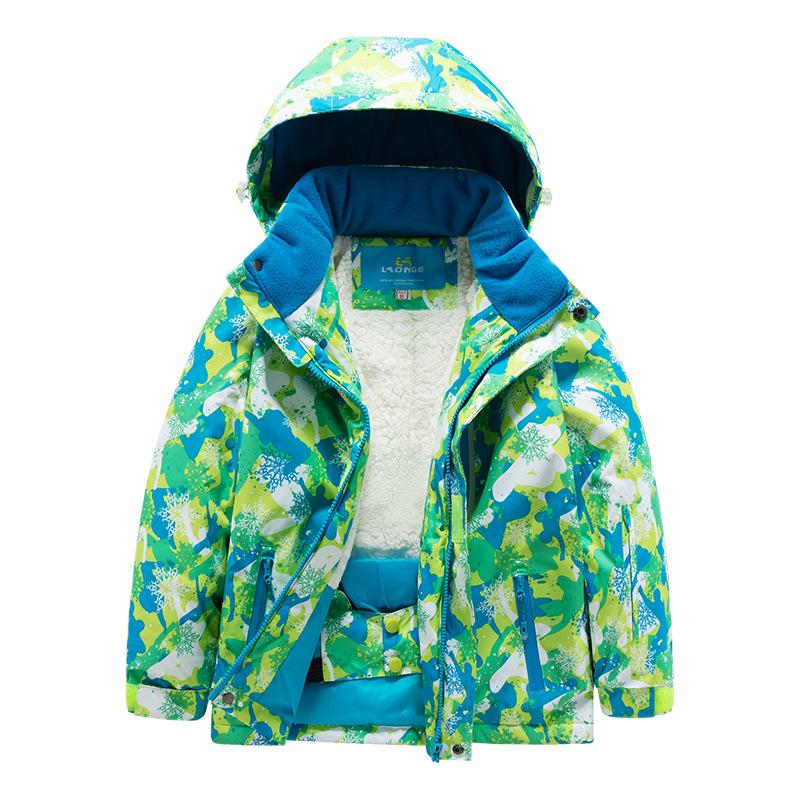 Children's Waterproof and Windproof Ski Suit Set - Warm, Trendy Winter Gear for Boys and Girls