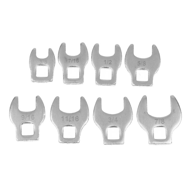 Hot Sale 8Pcs Heavy Duty Chrome Vanadium Crowfoot Wrench Set Inch Metric Multitool For Auto Repair Garage Mechanic Work